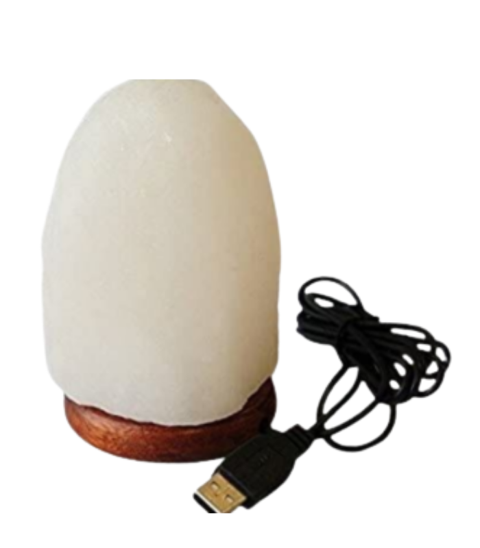 20 Natural White Salt USB Lamp - Image 1