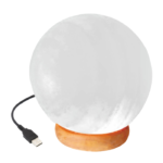 White Salt USB Lamp