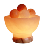 Fire Bowl Salt Lamp With Ball