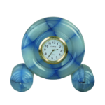 Onyx Round Ball Base Table Clock
