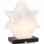Selenite Star Lamp